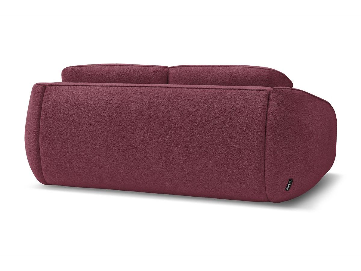 Canapé droit convertible CEZANNE ouverture express tissu bouclette