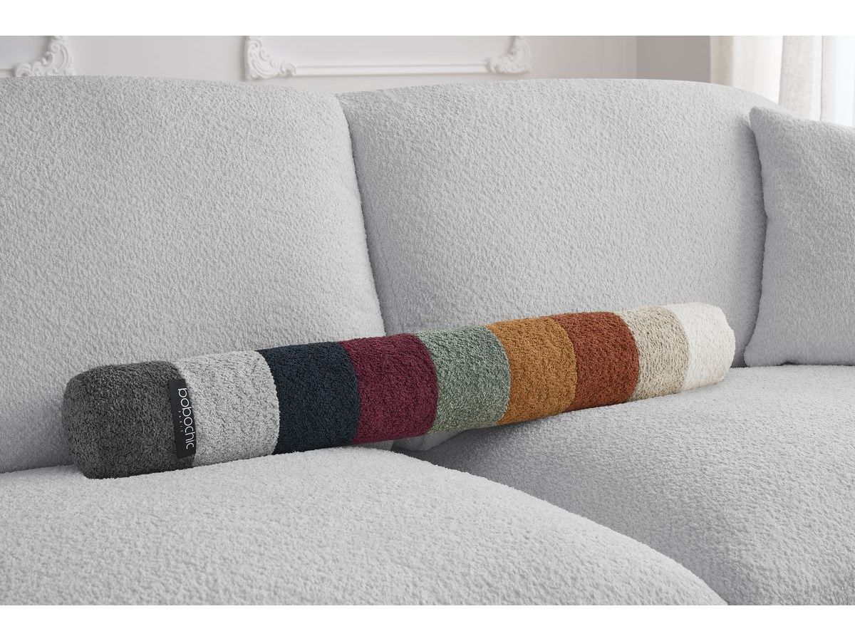 Canapé droit convertible CEZANNE ouverture express tissu bouclette