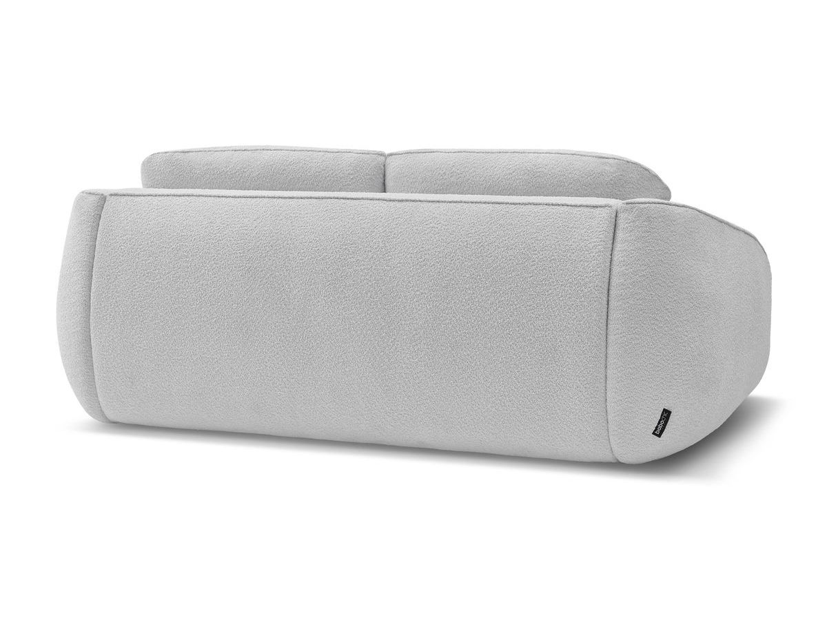 Canapé droit convertible CEZANNE ouverture express tissu bouclette