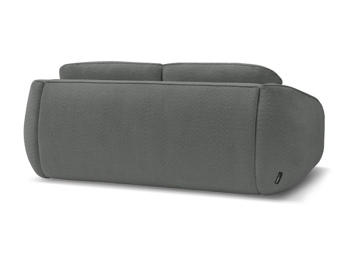 Canapé droit convertible CEZANNE ouverture express tissu bouclette