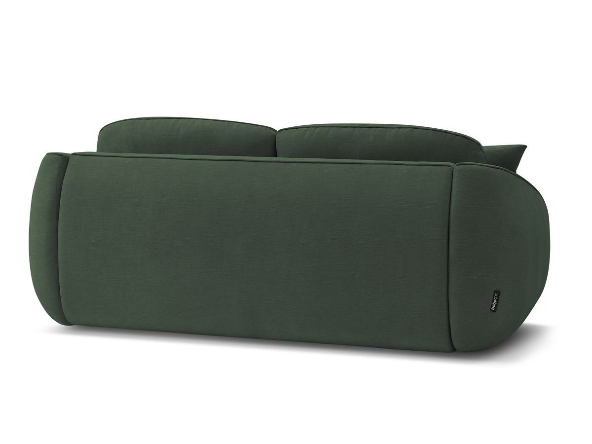 Canapé droit convertible CEZANNE ouverture express tissu lisse