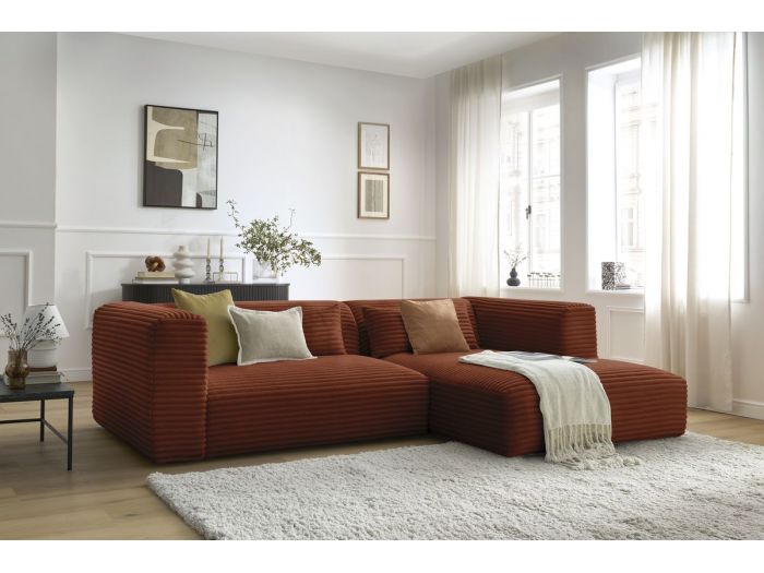 Canapé d'angle convertible coffre HARRY