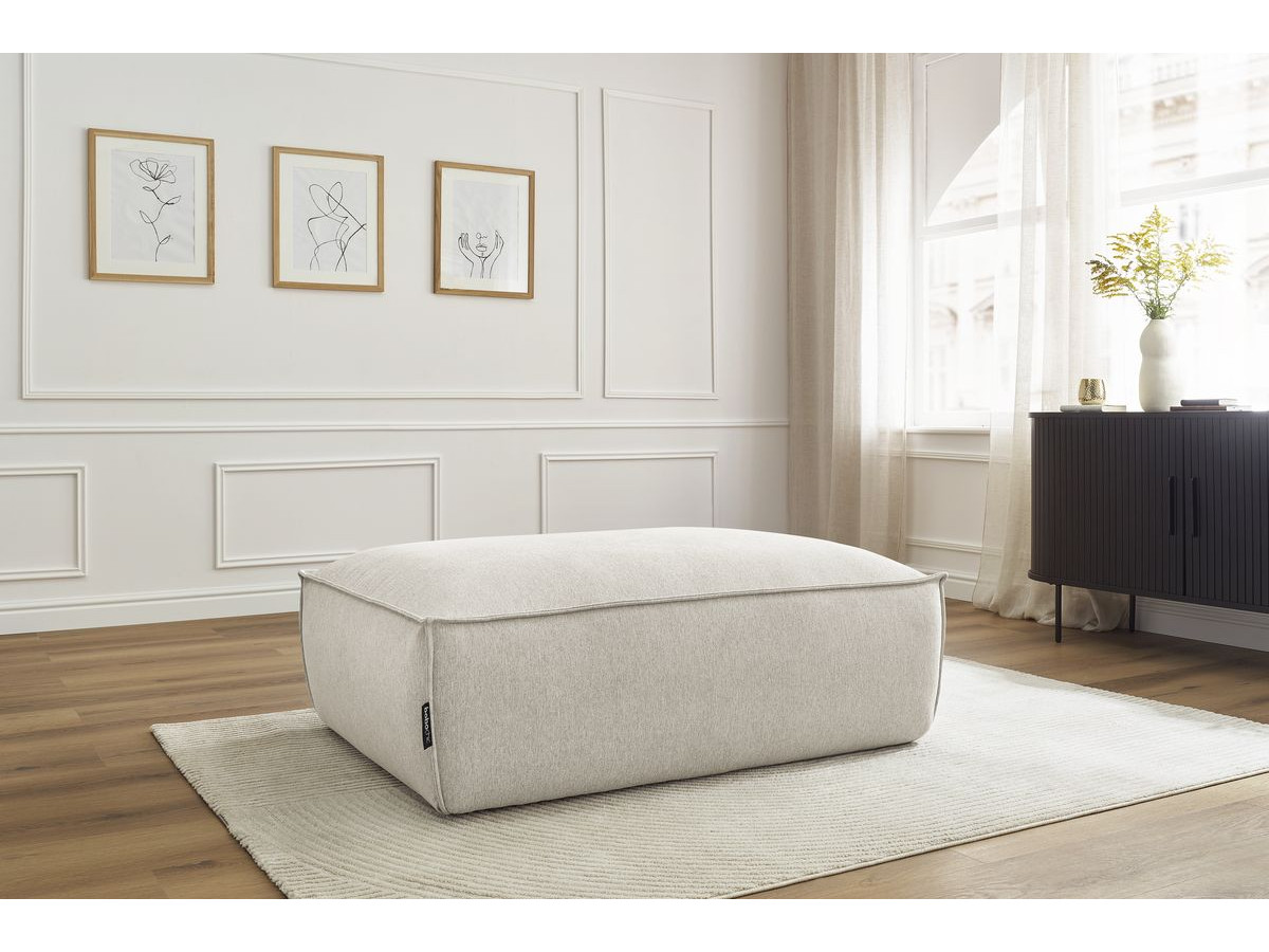 Pouf BOHEME chiné beige — vue 5