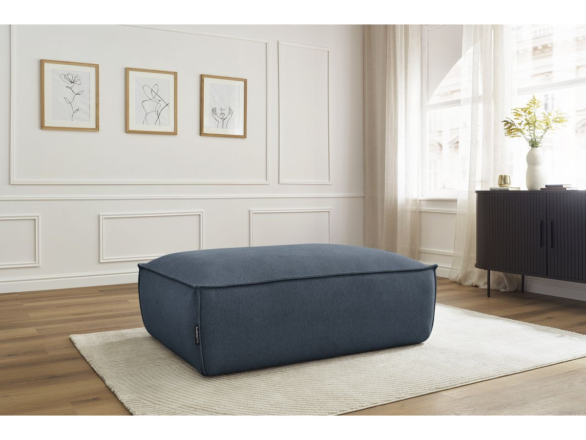 Pouf BOHEME chiné bleu foncé — vue 5