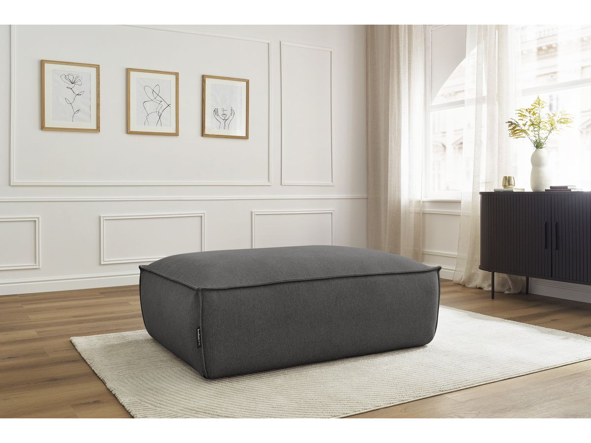 Pouf BOHEME chiné gris foncé — vue 5