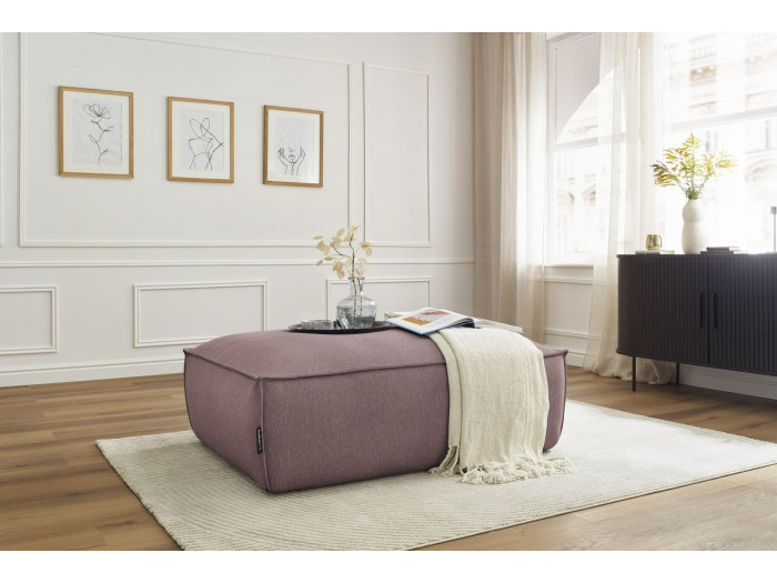 Pouf BOHEME tissu chiné