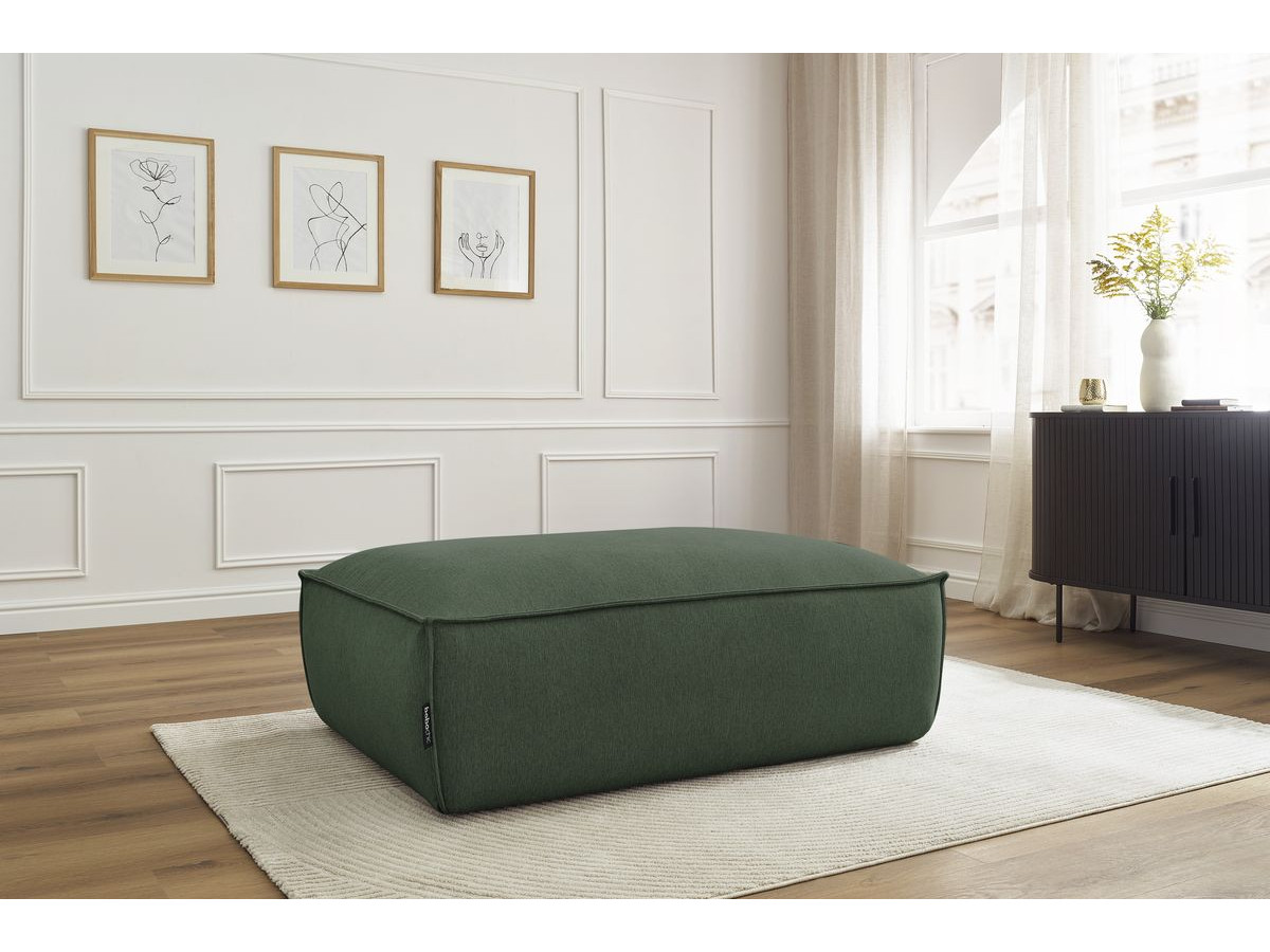 Pouf BOHEME chiné vert — vue 5