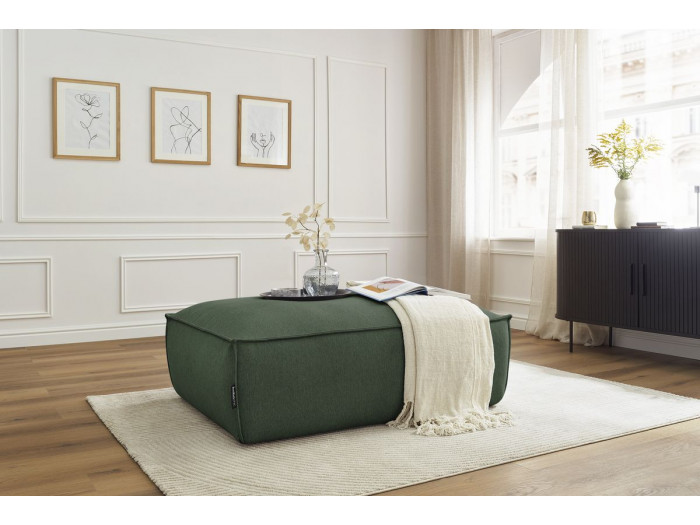Pouf BOHEME tissu chiné