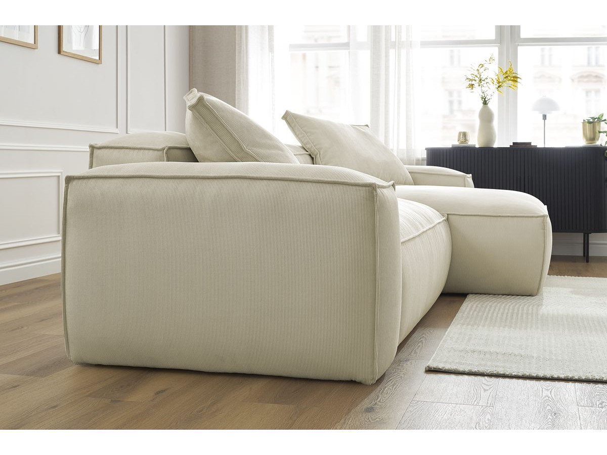 BOHEME ultrazachte omkeerbare corduroy hoekbank