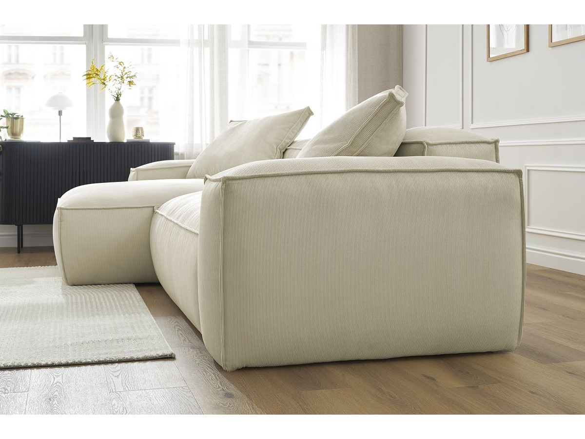 BOHEME ultrazachte omkeerbare corduroy hoekbank