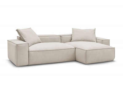 Canapé d'angle réversible ultra moelleux BOHEME tissu chiné