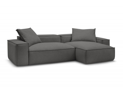 Canapé d'angle réversible ultra moelleux BOHEME tissu chiné