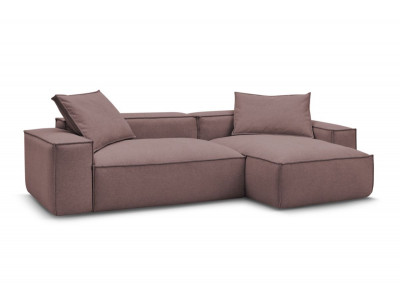 Canapé d'angle réversible ultra moelleux BOHEME tissu chiné