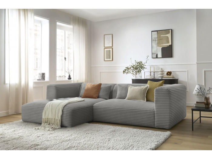 Canapé d'angle convertible coffre HARRY