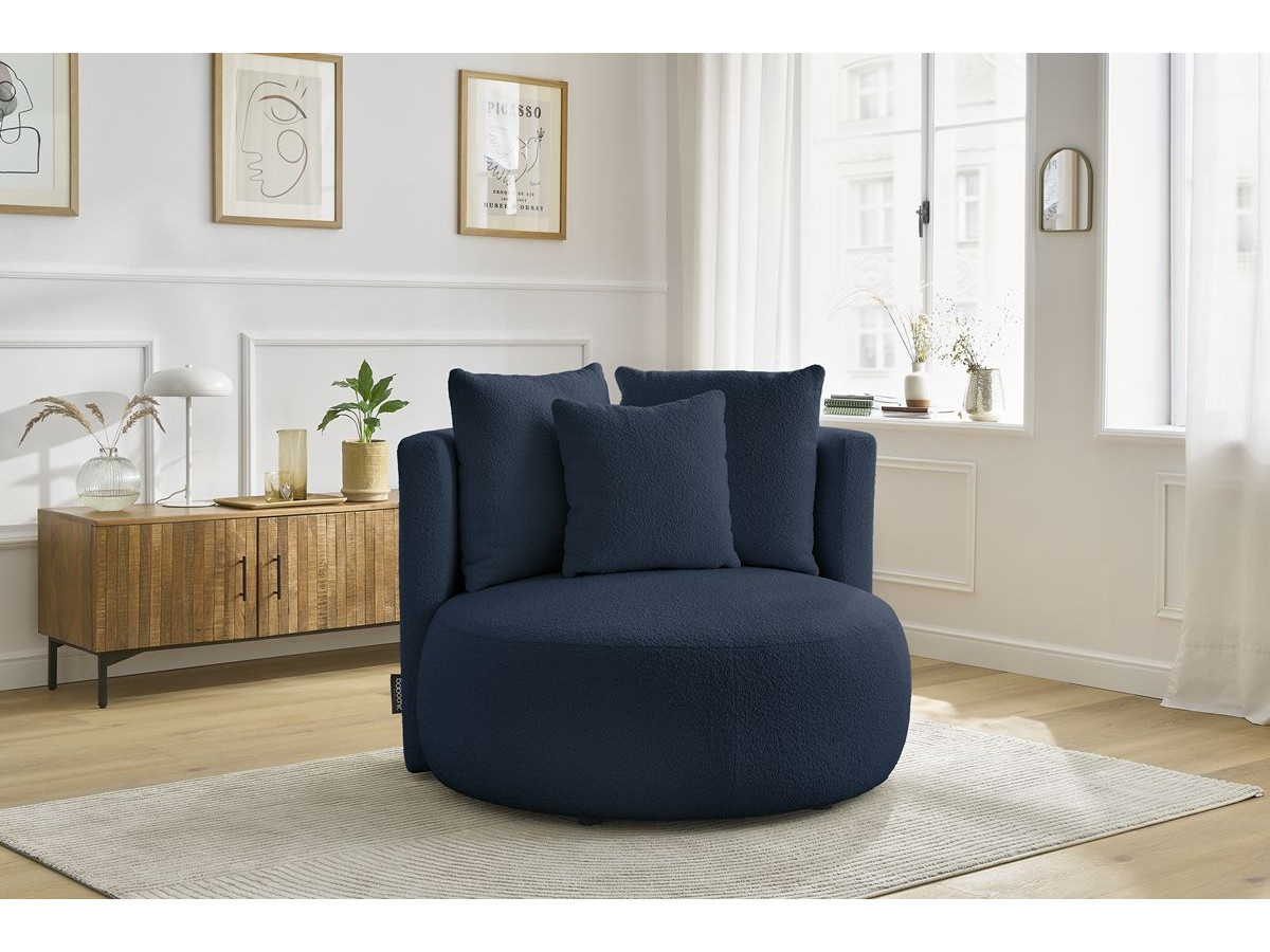 Fauteuil CESAR tissu bouclette