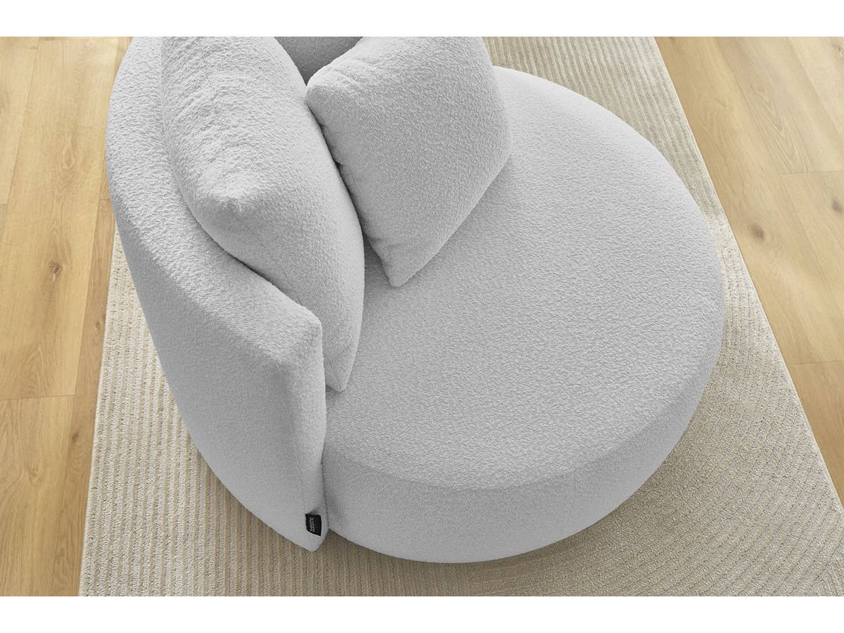 Fauteuil CESAR tissu bouclette
