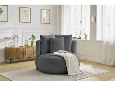 Fauteuil CESAR tissu bouclette