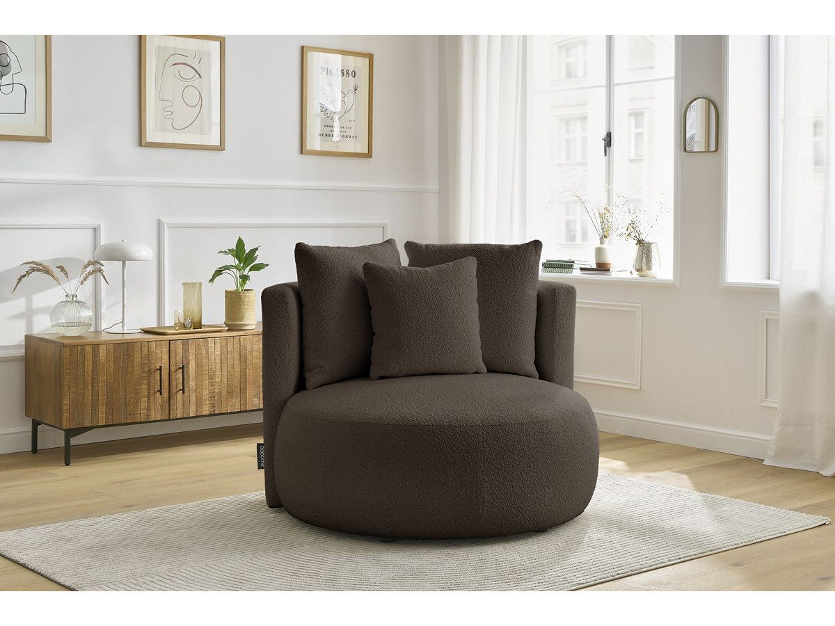 Fauteuil CESAR tissu bouclette