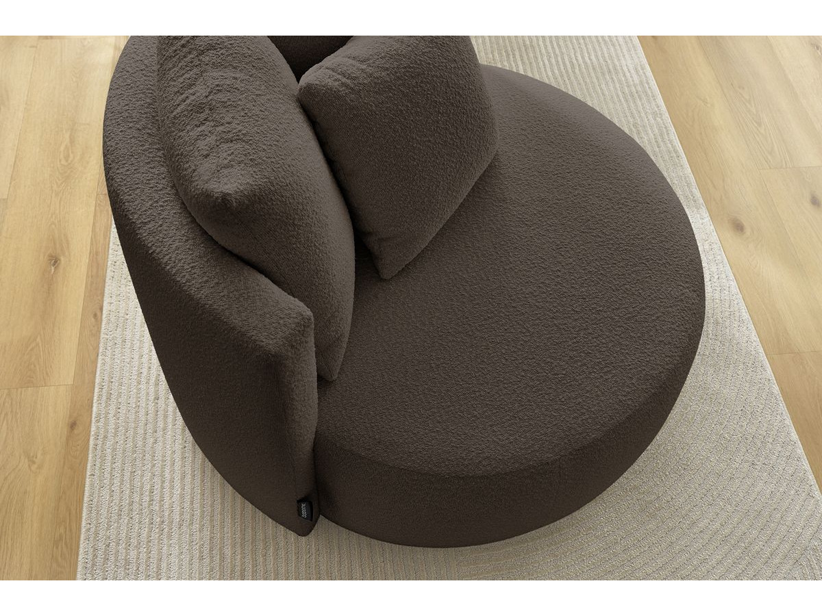 Fauteuil CESAR tissu bouclette