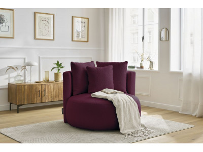 Fauteuil CESAR tissu bouclette