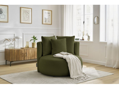 Fauteuil CESAR tissu bouclette