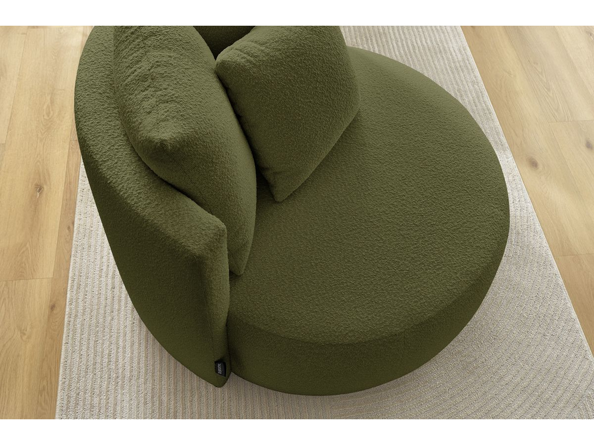 Fauteuil CESAR tissu bouclette
