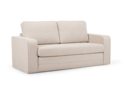 Canapé droit convertible déplimousse COME tissu chiné