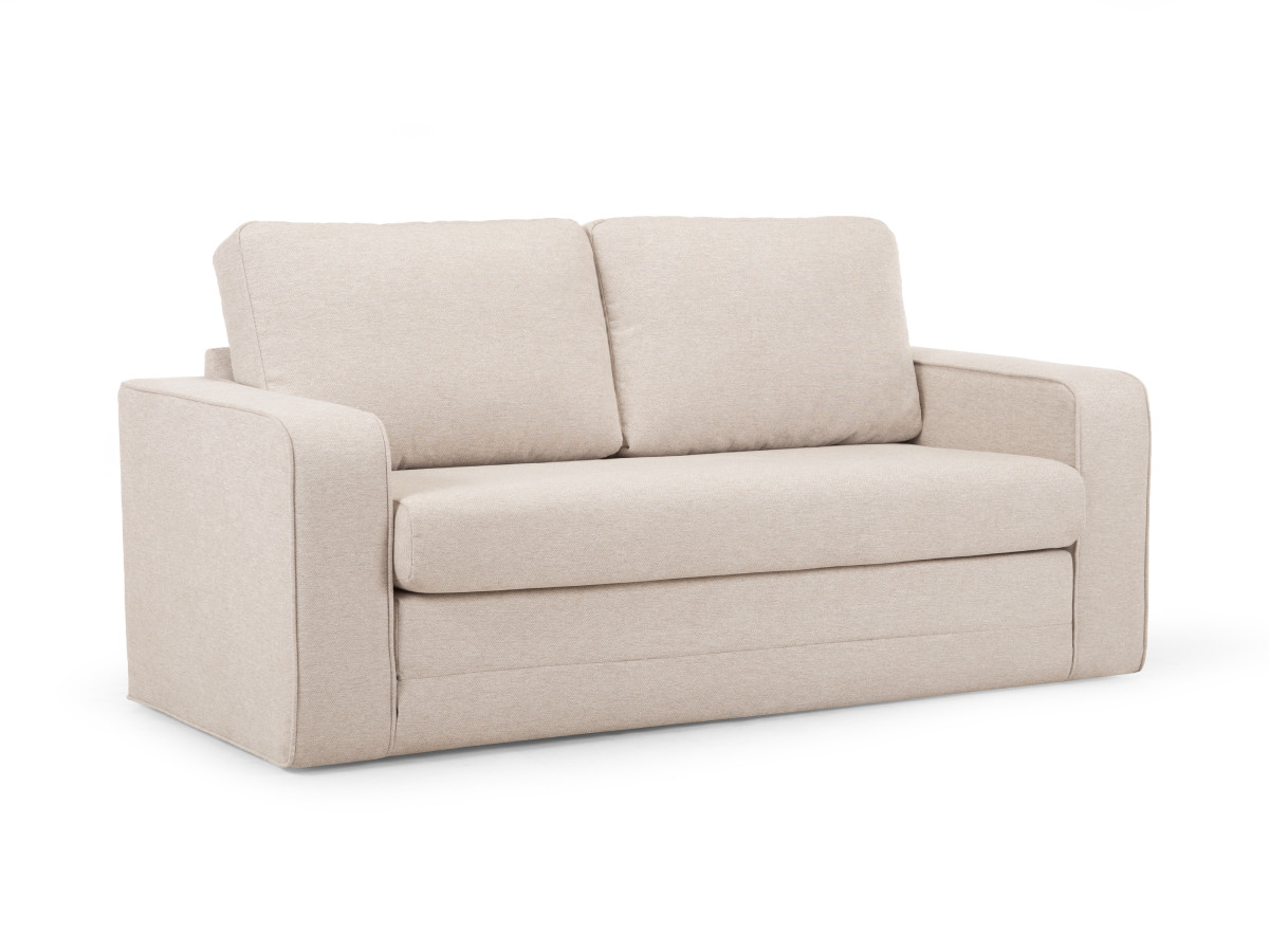 Canapé droit convertible déplimousse COME tissu chiné