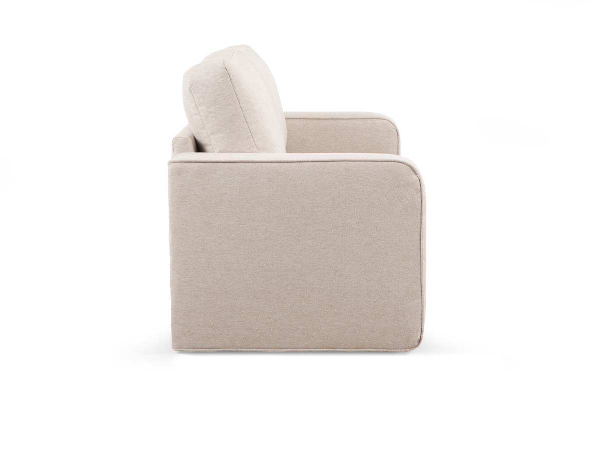 Canapé droit convertible déplimousse COME chiné beige — vue 6