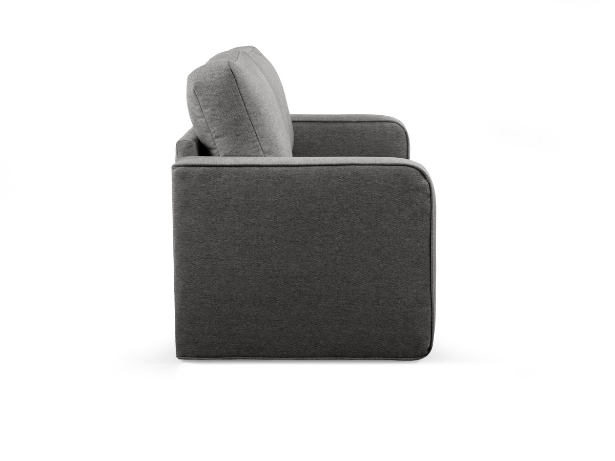 Canapé droit convertible déplimousse COME chiné gris foncé — vue 6