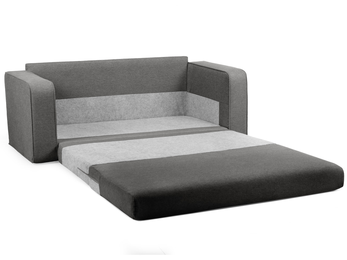 Canapé droit convertible déplimousse COME tissu chiné