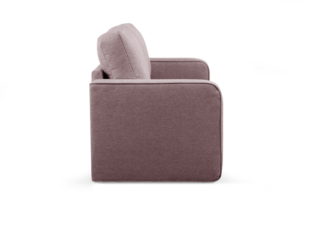 Canapé droit convertible déplimousse COME chiné rose — vue 6