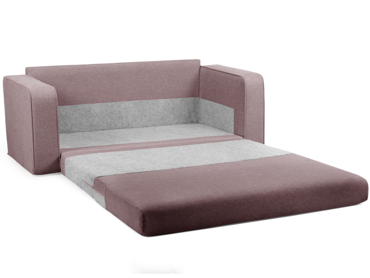 Canapé droit convertible déplimousse COME tissu chiné