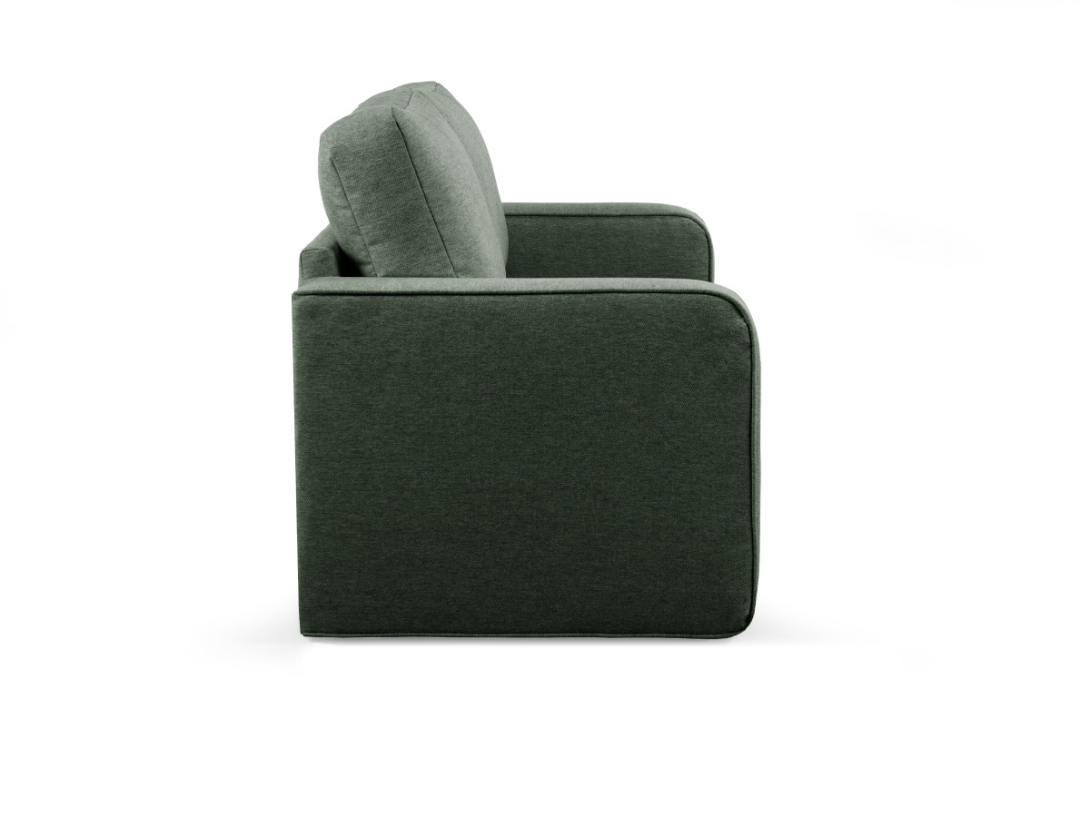 Canapé droit convertible déplimousse COME chiné vert — vue 6