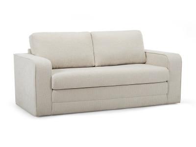 Canapé droit convertible déplimousse COME tissu texturé