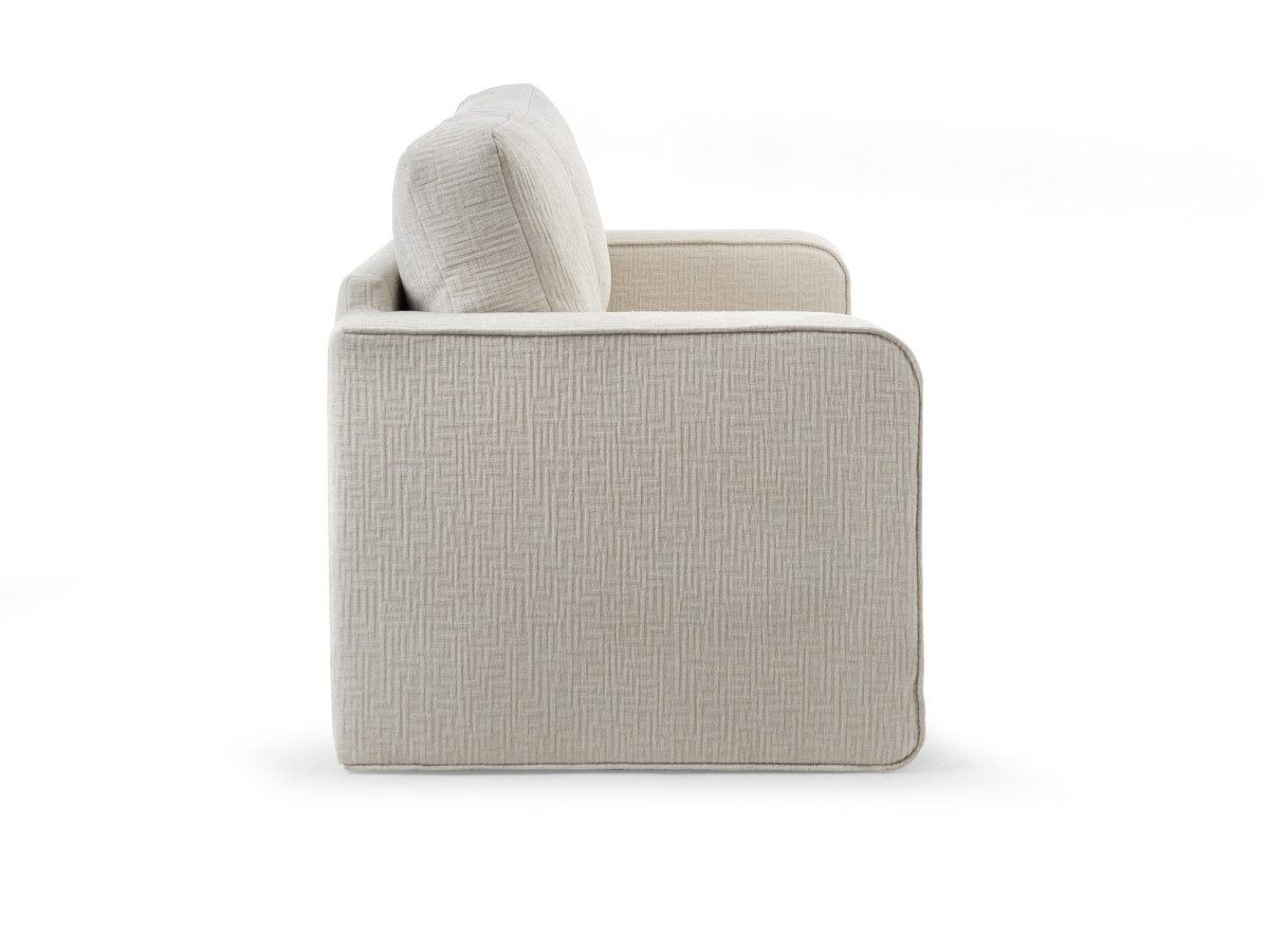 Canapé droit convertible déplimousse COME texturé beige — vue 6