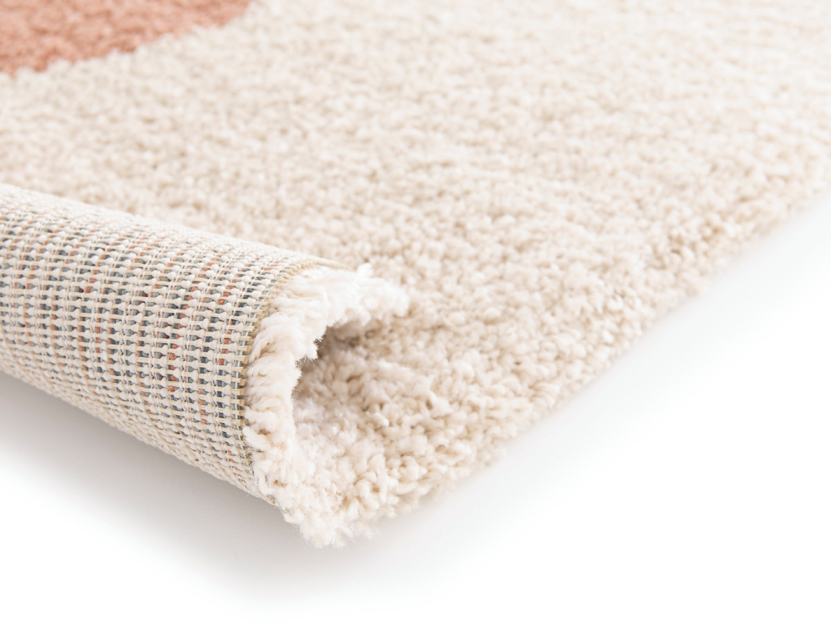 Tapis poils longs ADELINE motif abstrait