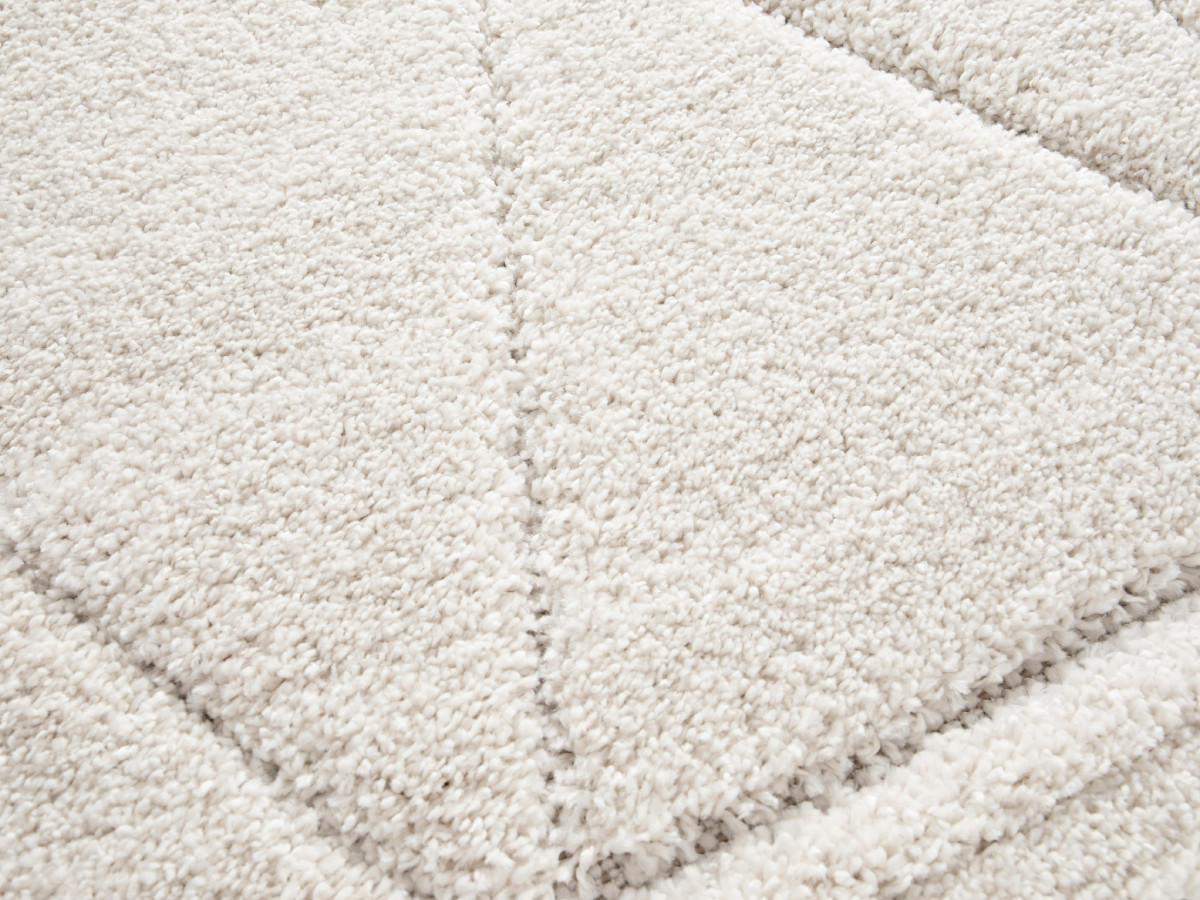 AMEL kortpolig vloerkleed met grafisch patroon