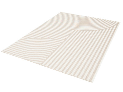 Tapis poils ras ANNIE motif abstrait