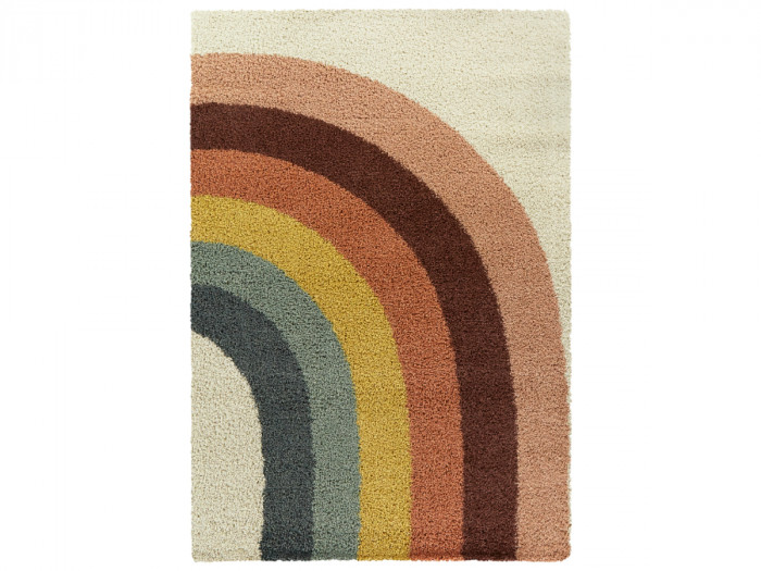 Tapis poils ras CLAIRE motif abstrait