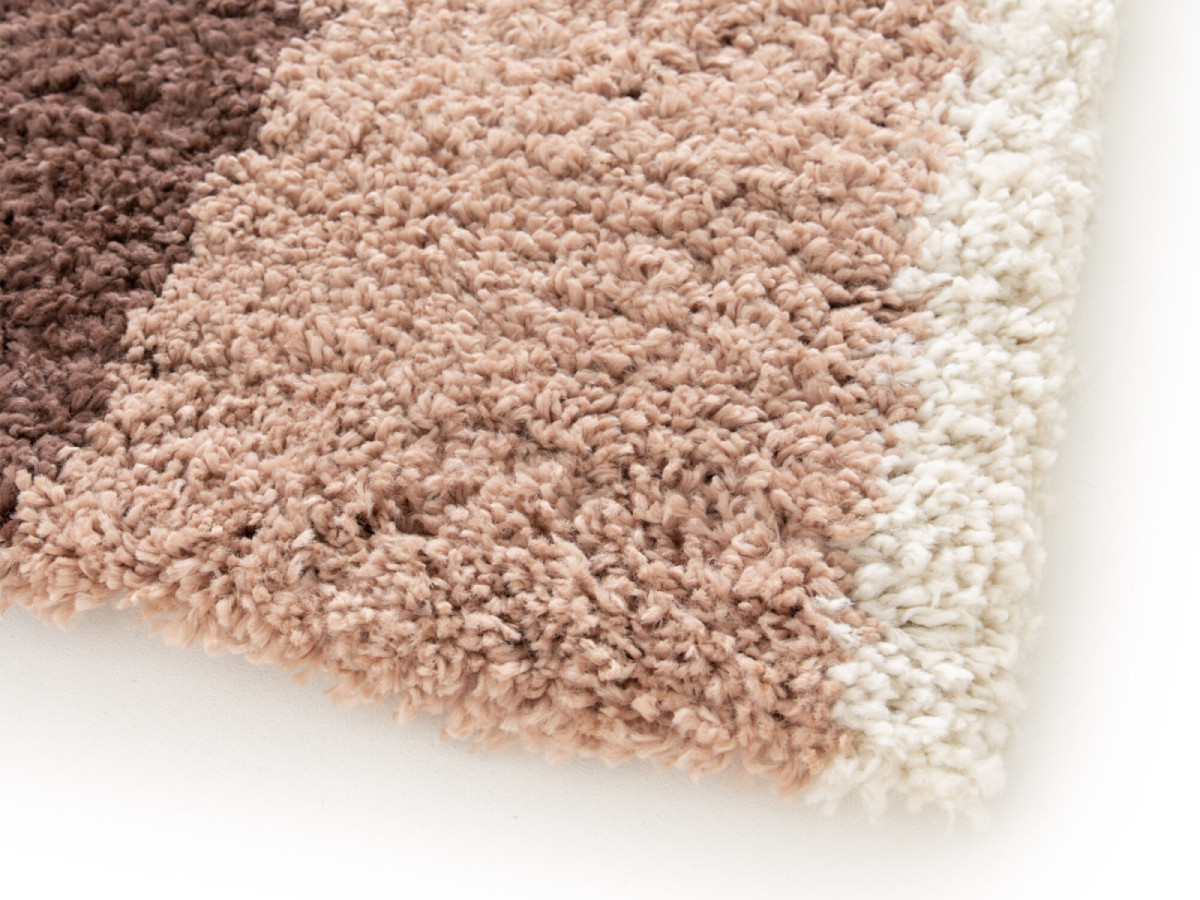 Tapis poils longs CLAIRE motif abstrait