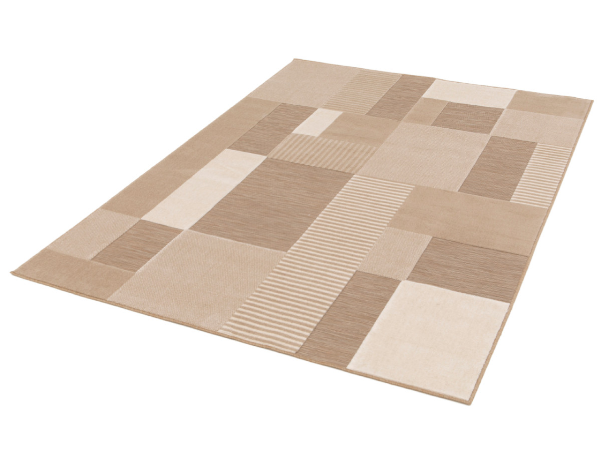 CLAUDE laagpolig vloerkleed met grafisch patroon