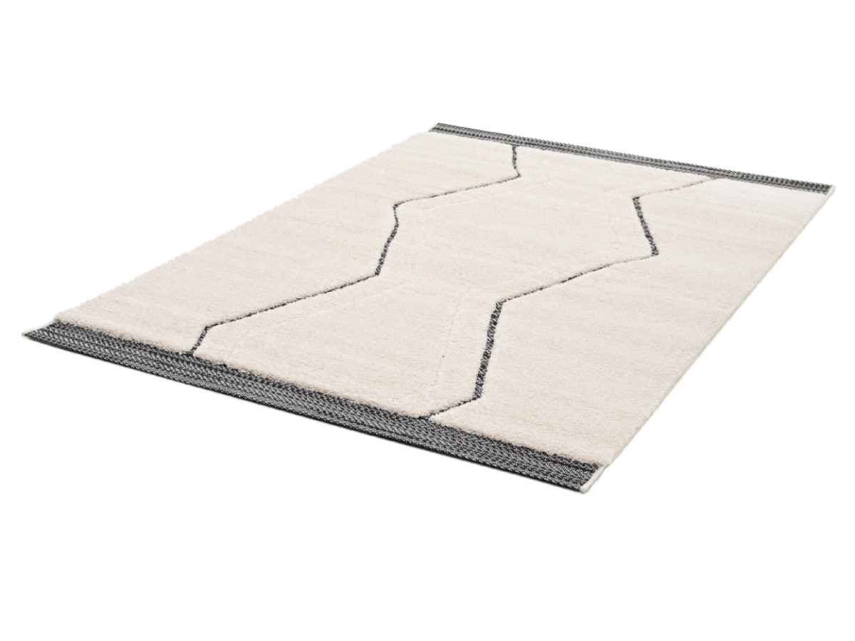 Tapis poils ras ESTELLE motif graphique