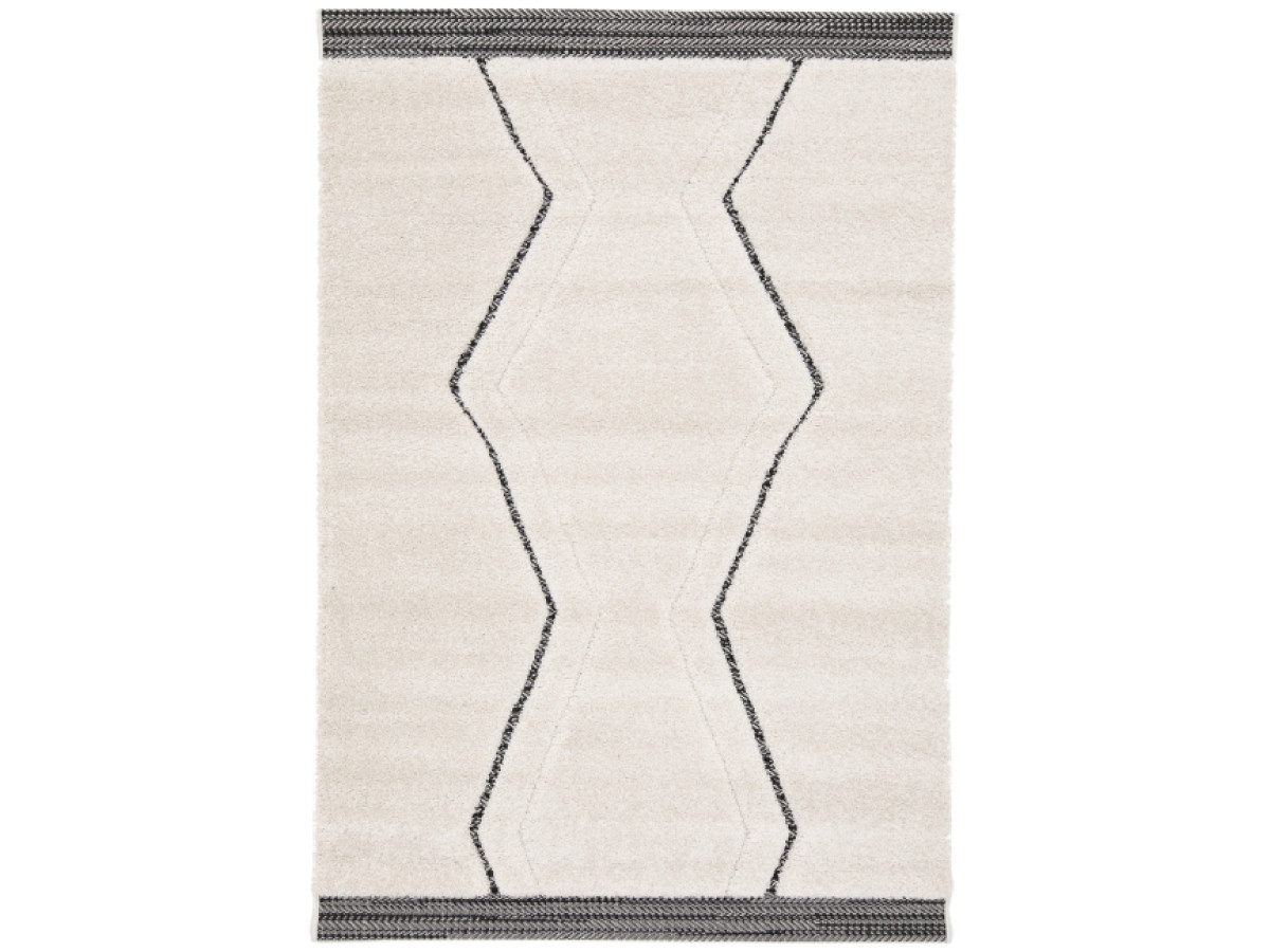 Tapis poils ras ESTELLE motif graphique