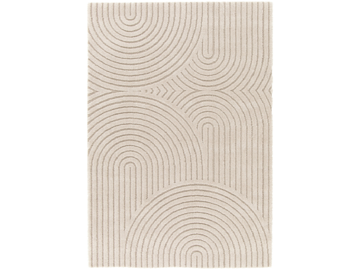 HERVE laagpolig vloerkleed met abstract patroon