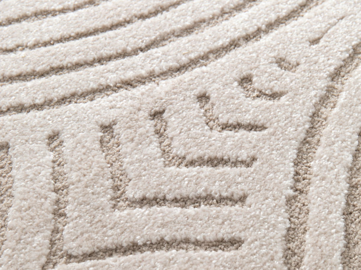 HERVE laagpolig vloerkleed met abstract patroon