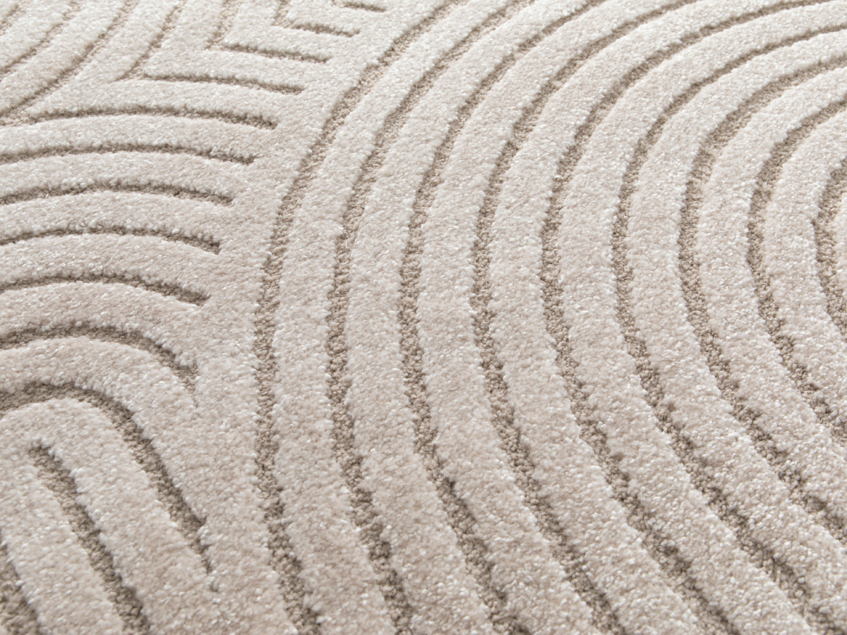 HERVE laagpolig vloerkleed met abstract patroon