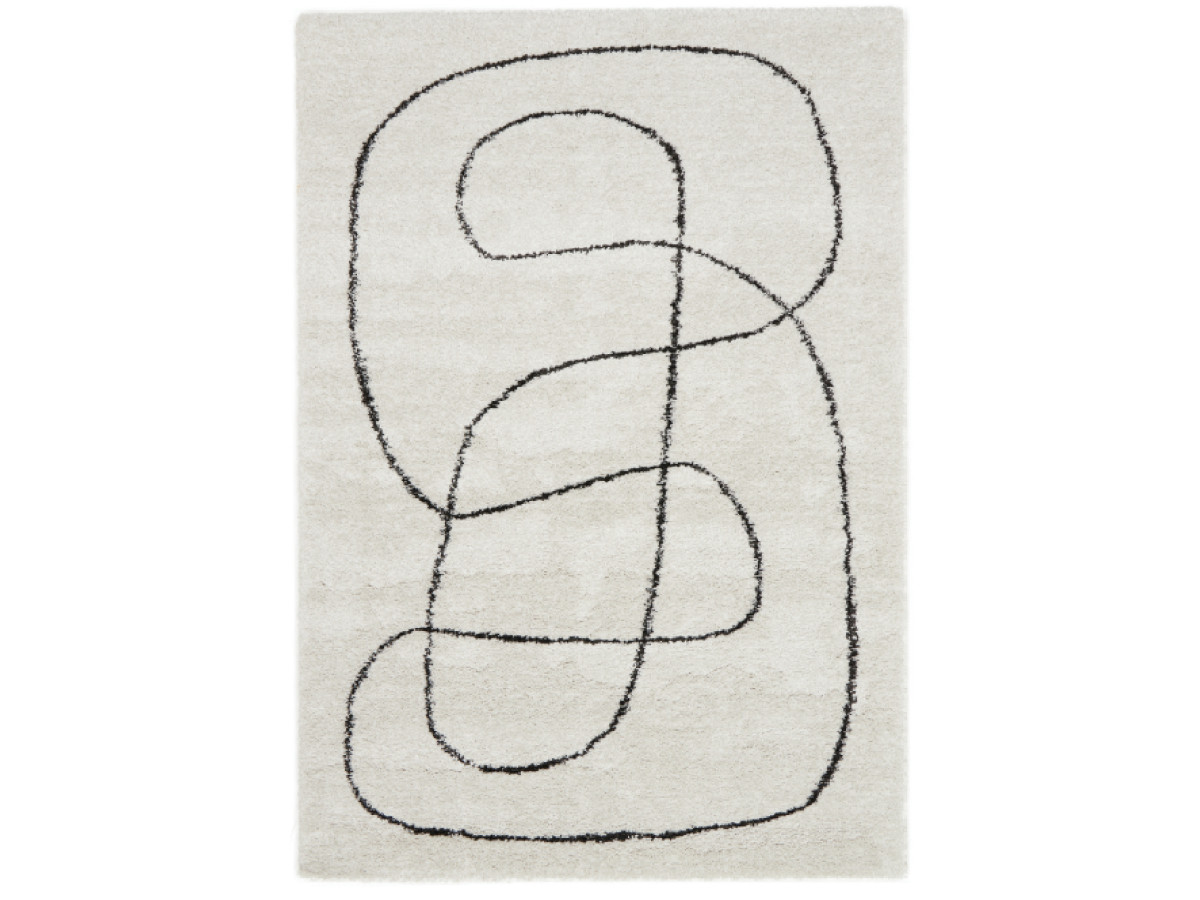 LAURE hoogpolig tapijt met abstract patroon