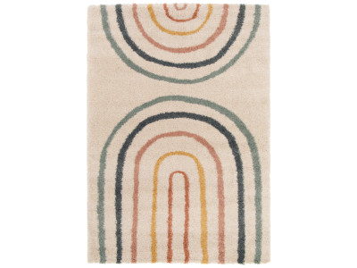 Tapis poils longs LILIA motif abstrait
