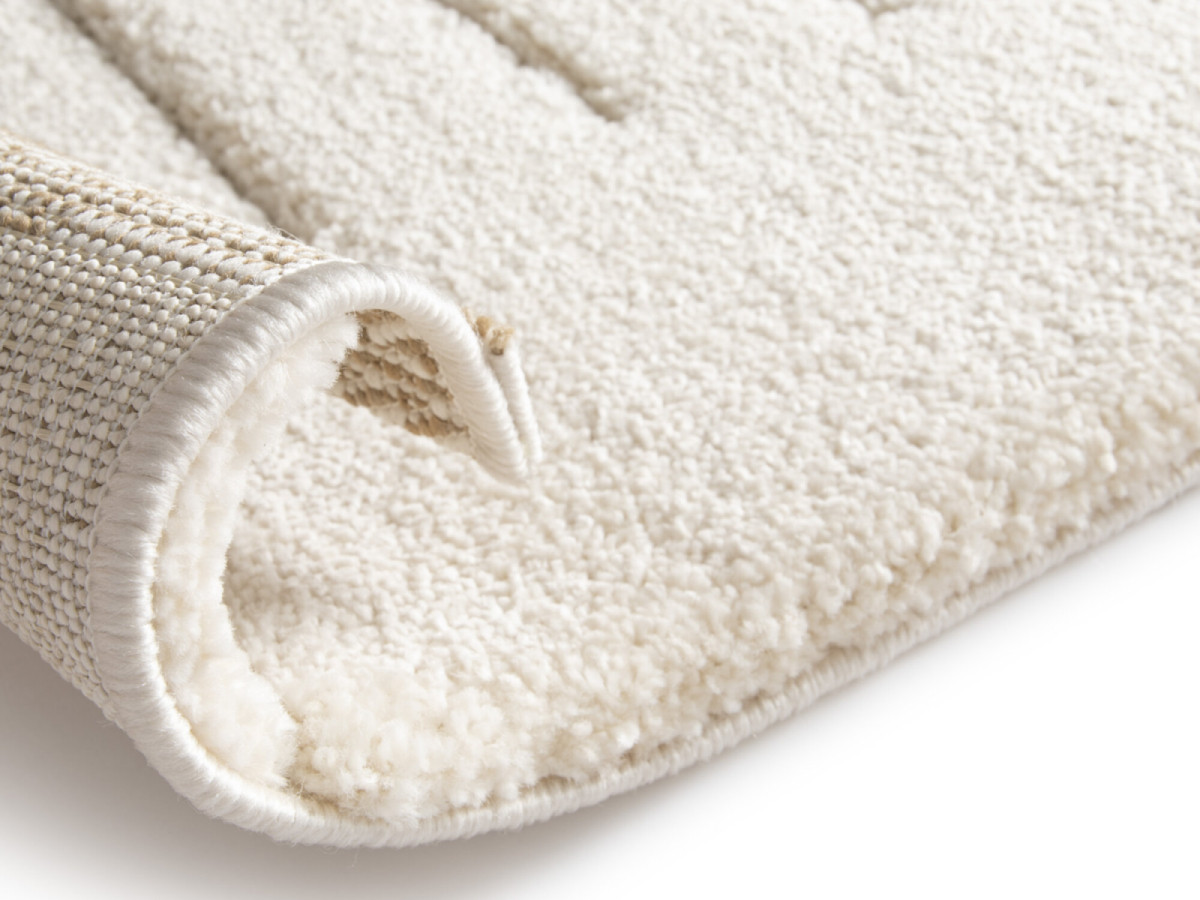 Tapis poils ras LUBIO motif graphique beige — vue 4